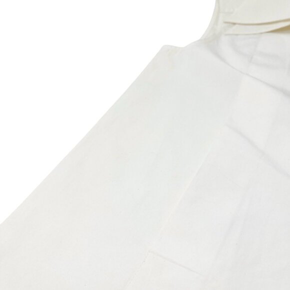 CHANEL Vintage CC Mark Logo Button Up Sleeveless Shirt Top White Gold [105371] - Picture 10 of 12